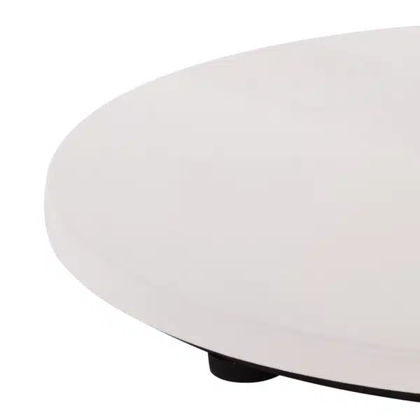 ΒΑΣΗ ΤΡΑΠΕΖΙΟΥ ΑΛΟΥΜΙΝΙΟΥ ΣΤΡΟΓΓΥΛΗ ΛΕΥΚΟ ΜΑΤ HM476.02 ΣΤΑΥΡΟΣ 48Χ48εκ Φ45Χ72Υεκ. - Image 7