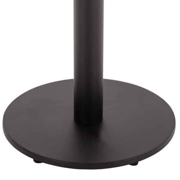 ΒΑΣΗ ΤΡΑΠΕΖΙΟΥ ΑΛΟΥΜΙΝΙΟΥ ΣΤΡΟΓΓΥΛΗ ΜΑΥΡΟ ΜΑΤ HM476.01 ΣΤΑΥΡΟΣ 48Χ48εκ Φ45Χ73Υεκ. - Image 4