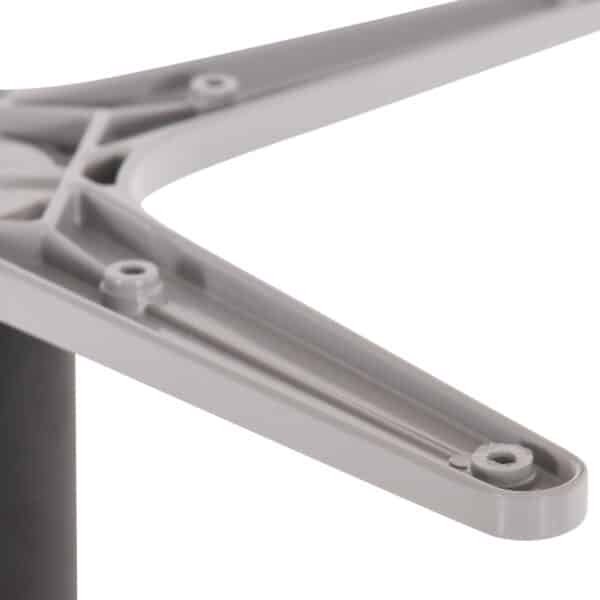 ΒΑΣΗ ΤΡΑΠΕΖΙΟΥ ΑΛΟΥΜΙΝΙΟΥ ΣΤΡΟΓΓΥΛΗ ΜΑΥΡΟ ΜΑΤ HM476.01 ΣΤΑΥΡΟΣ 48Χ48εκ Φ45Χ73Υεκ. - Image 6