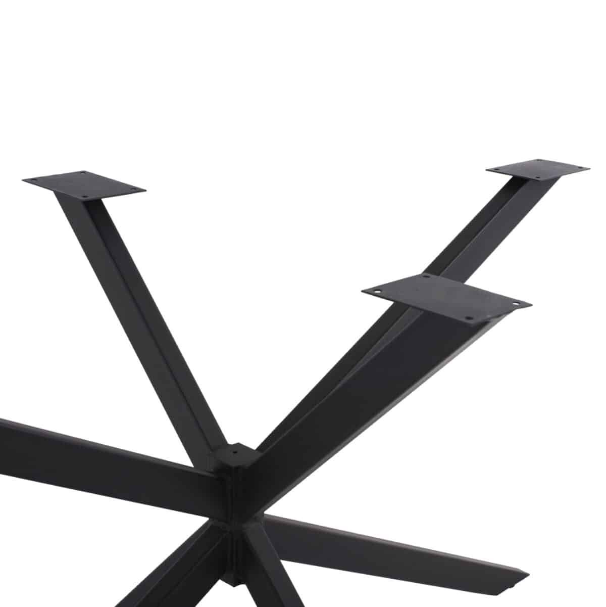 ΒΑΣΗ ΤΡΑΠΕΖΙΟΥ ΜΑΥΡΗ ΜΕΤΑΛΛΙΚΗ ΔΙΠΛΗ ΧΙΑΣΤΙ HM5917 130x72x71,5Υεκ. - Image 4