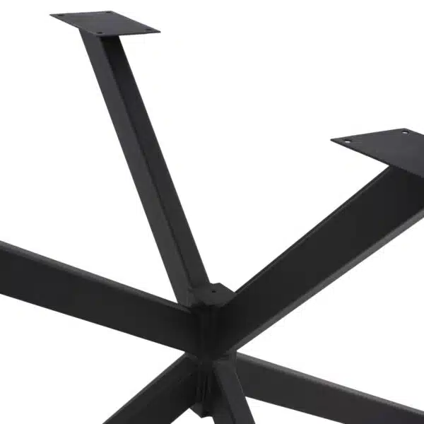 ΒΑΣΗ ΤΡΑΠΕΖΙΟΥ ΜΑΥΡΗ ΜΕΤΑΛΛΙΚΗ ΔΙΠΛΗ ΧΙΑΣΤΙ HM5917 130x72x71,5Υεκ. - Image 5