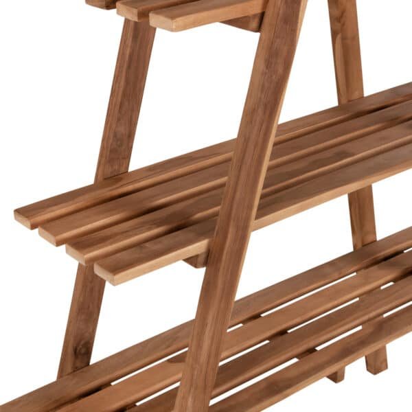 ΒΙΒΛΙΟΘΗΚΗ STAM HM7895 TEAK ΞΥΛΟ ΣΕ ΦΥΣΙΚΟ ΧΡΩΜΑ 120x33x180Y εκ. - Image 4