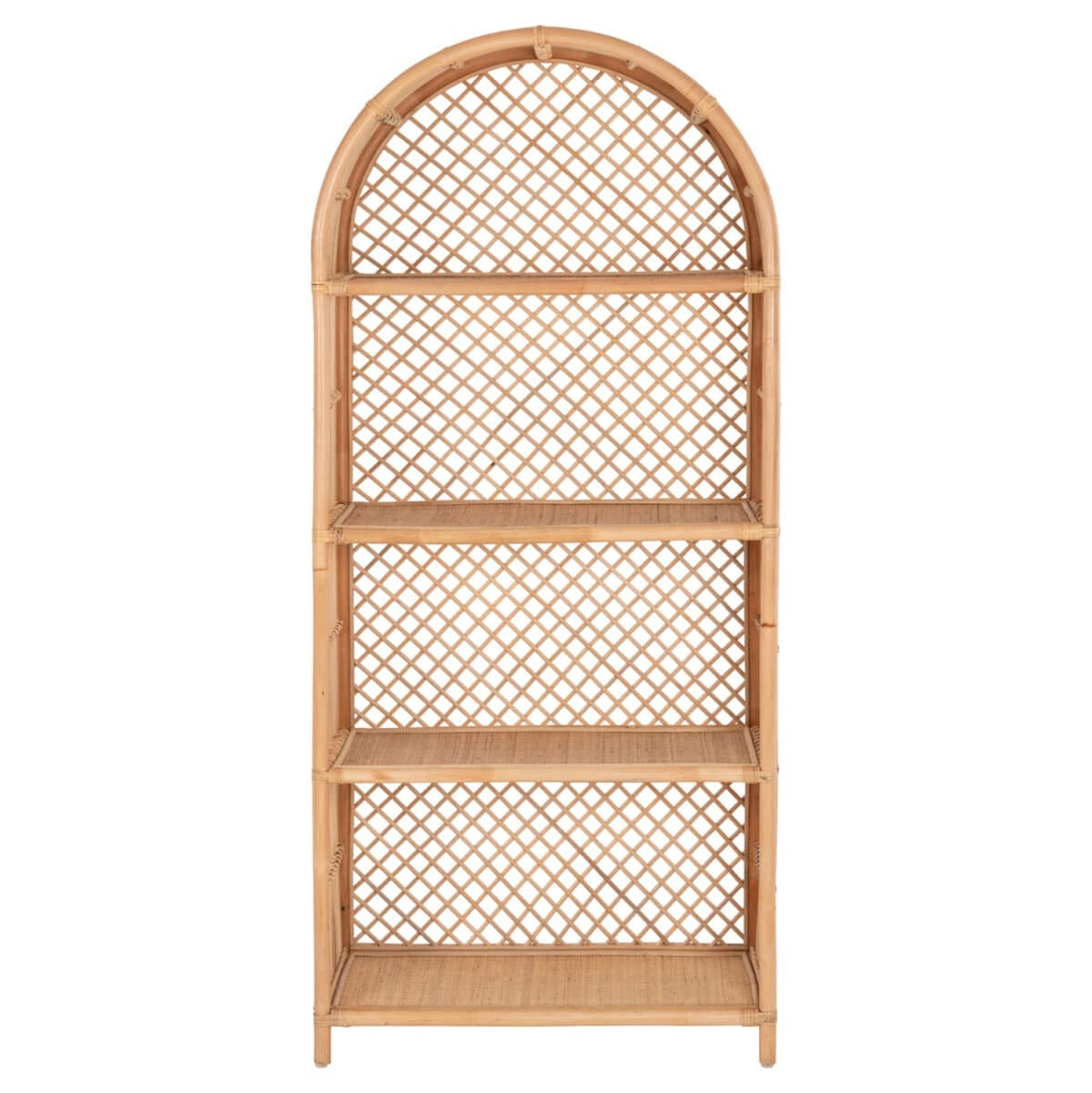 ΒΙΒΛΙΟΘΗΚΗ SIMOK HM9552 ΑΠΟ ΦΥΣΙΚΟ RATTAN ΣΕ ΦΥΣΙΚΟ ΧΡΩΜΑ 80x40x182Υεκ. - Image 3