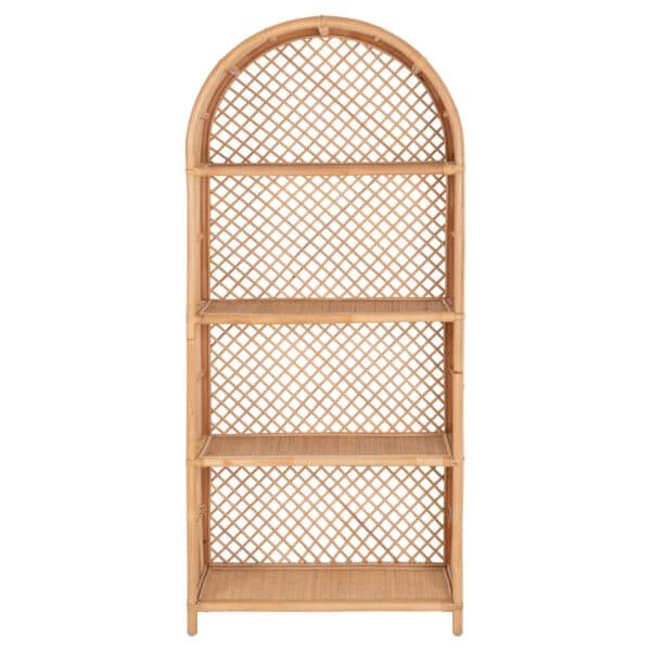 ΒΙΒΛΙΟΘΗΚΗ SIMOK HM9552 ΑΠΟ ΦΥΣΙΚΟ RATTAN ΣΕ ΦΥΣΙΚΟ ΧΡΩΜΑ 80x40x182Υεκ. - Image 3