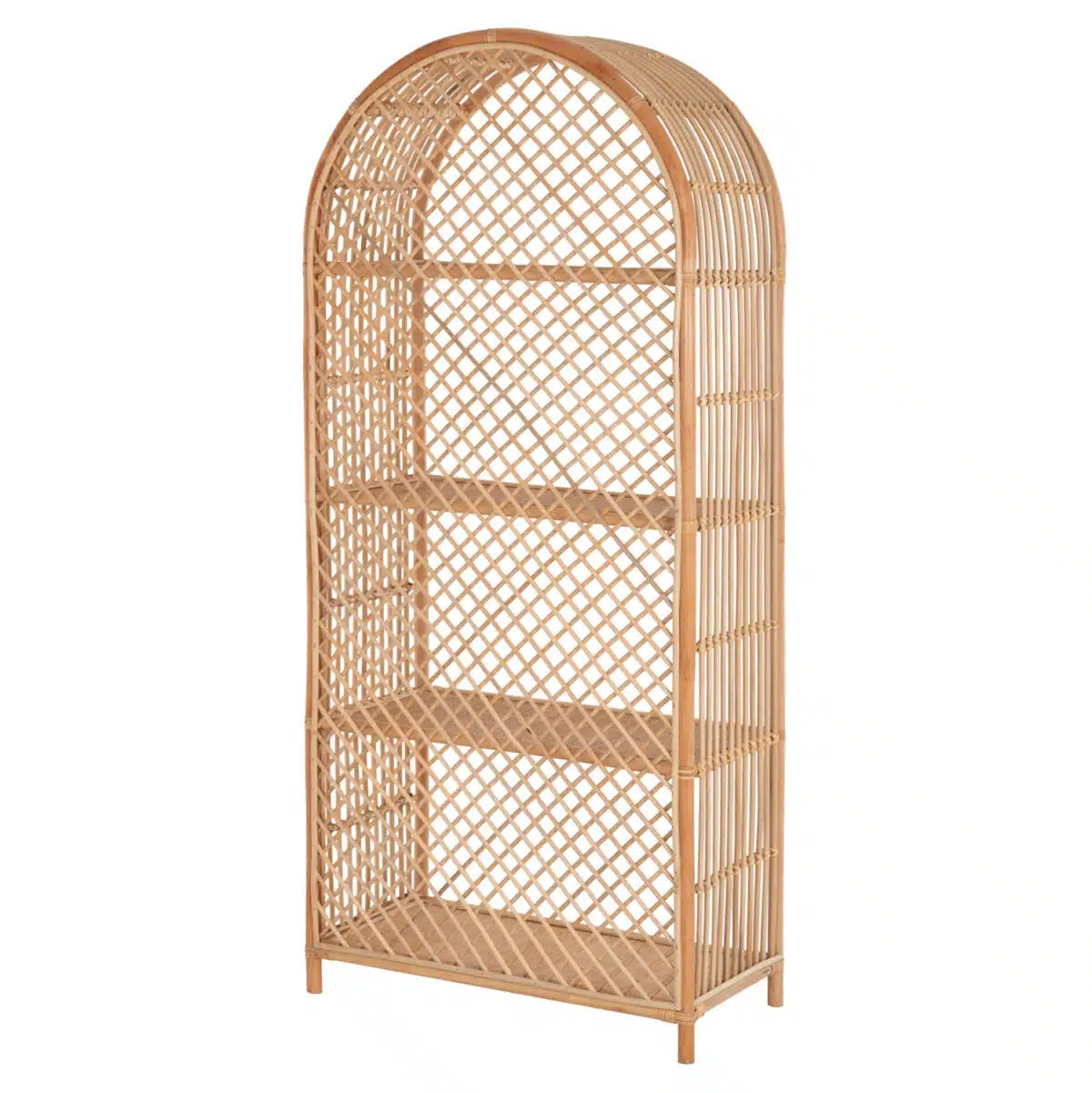 ΒΙΒΛΙΟΘΗΚΗ SIMOK HM9552 ΑΠΟ ΦΥΣΙΚΟ RATTAN ΣΕ ΦΥΣΙΚΟ ΧΡΩΜΑ 80x40x182Υεκ. - Image 5