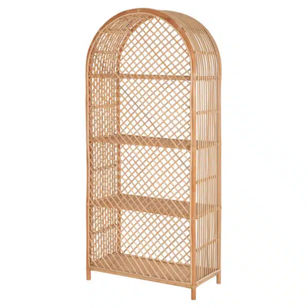 ΒΙΒΛΙΟΘΗΚΗ SIMOK HM9552 ΑΠΟ ΦΥΣΙΚΟ RATTAN ΣΕ ΦΥΣΙΚΟ ΧΡΩΜΑ 80x40x182Υεκ. - Image 5
