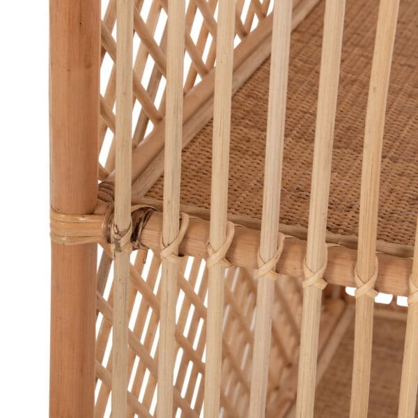 ΒΙΒΛΙΟΘΗΚΗ SIMOK HM9552 ΑΠΟ ΦΥΣΙΚΟ RATTAN ΣΕ ΦΥΣΙΚΟ ΧΡΩΜΑ 80x40x182Υεκ. - Image 8