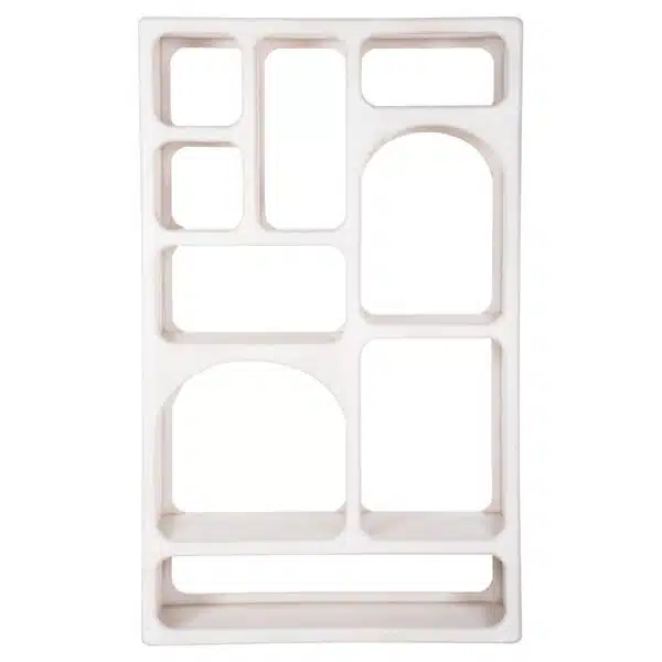 ΒΙΒΛΙΟΘΗΚΗ HANDYR HM9707 ΜΑΣΙΦ ΞΥΛΟ MANGO ΣΕ ΛΕΥΚΟ ΧΡΩΜΑ 100x35x165Yεκ. - Image 3