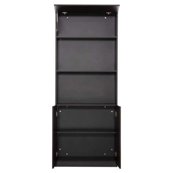 ΒΙΒΛΙΟΘΗΚΗ ΓΡΑΦΕΙΟΥ ΕΠΑΓΓΕΛΜΑΤΙΚΗ ROSEWOOD HM2089 ΜΕΛΑΜΙΝΗ ΓΚΡΙ-WENGE 80Χ40Χ200Υεκ. - Image 7