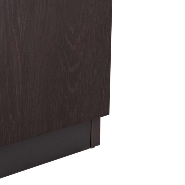 ΒΙΒΛΙΟΘΗΚΗ ΓΡΑΦΕΙΟΥ ΕΠΑΓΓΕΛΜΑΤΙΚΗ ROSEWOOD HM2089 ΜΕΛΑΜΙΝΗ ΓΚΡΙ-WENGE 80Χ40Χ200Υεκ. - Image 10