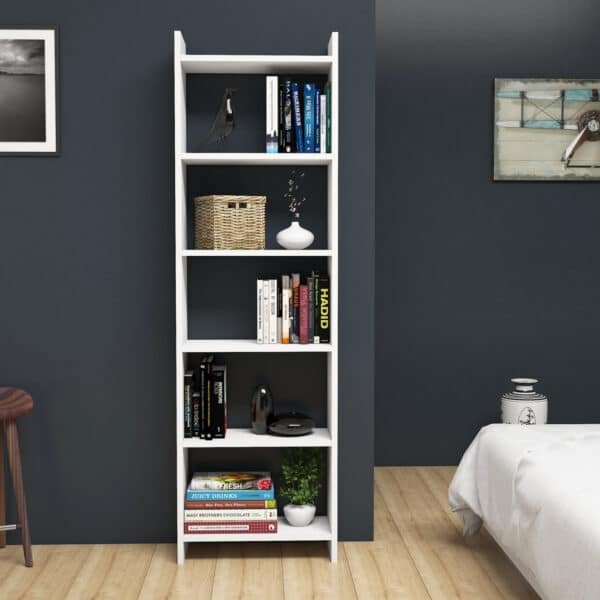 ΒΙΒΛΙΟΘΗΚΗ CLASSIKER HM9226.11 ΜΕΛΑΜΙΝΗΣ ΛΕΥΚH 48,5x22x160Υεκ. - Image 3