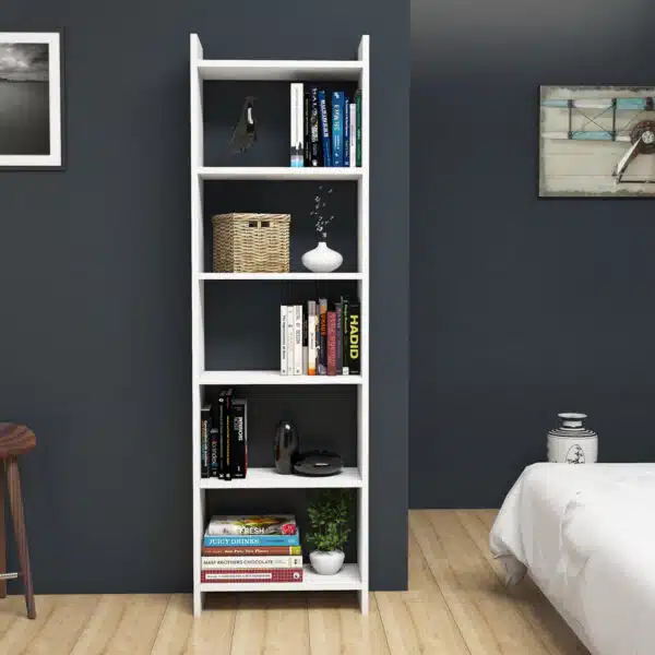 ΒΙΒΛΙΟΘΗΚΗ CLASSIKER HM9226.11 ΜΕΛΑΜΙΝΗΣ ΛΕΥΚH 48,5x22x160Υεκ. - Image 3