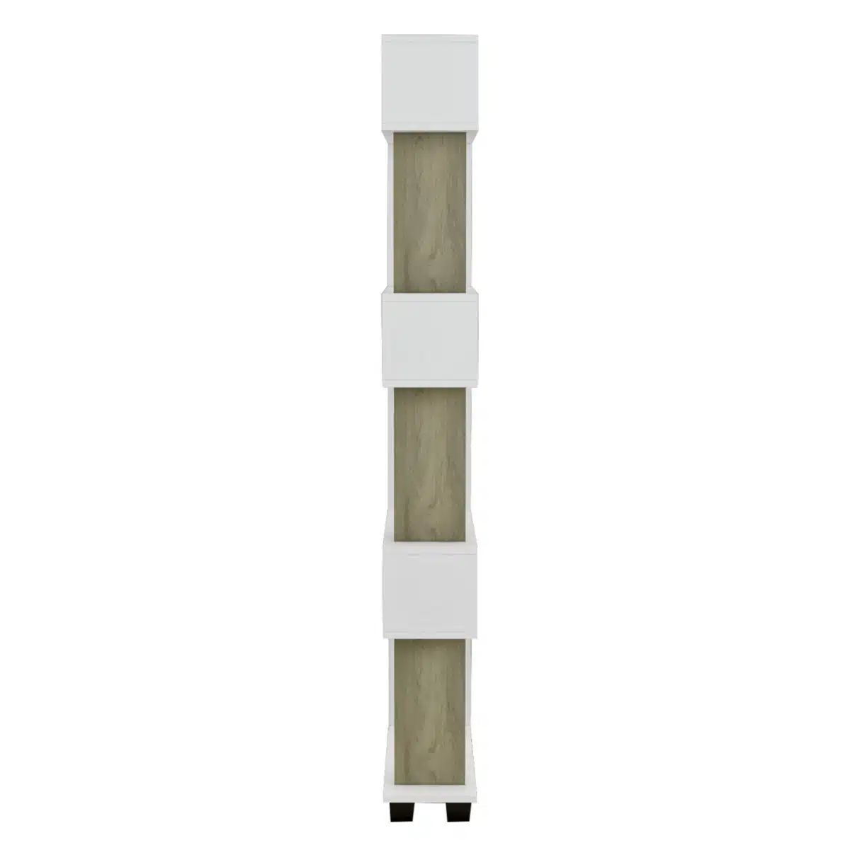 ΒΙΒΛΙΟΘΗΚΗ ΜΕΛΑΜΙΝΗΣ OWLOLIVE GREY ΛΕΥΚΟ 60x19,5x165Yεκ.HM8923.11 - Image 5