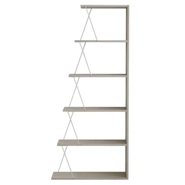 ΒΙΒΛΙΟΘΗΚΗ ΜΕΛΑΜΙΝΗΣ MINI TARS SONOMA ΛΕΥΚΟ HM2241.11 65x22-24x146Υεκ. - Image 3