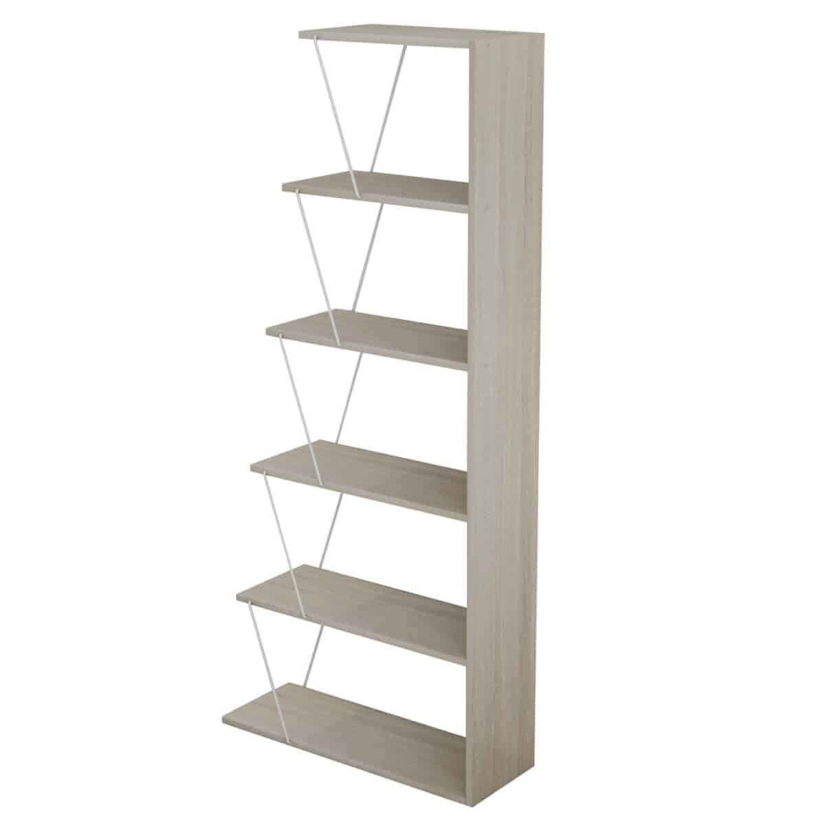 ΒΙΒΛΙΟΘΗΚΗ ΜΕΛΑΜΙΝΗΣ MINI TARS SONOMA ΛΕΥΚΟ HM2241.11 65x22-24x146Υεκ. - Image 4