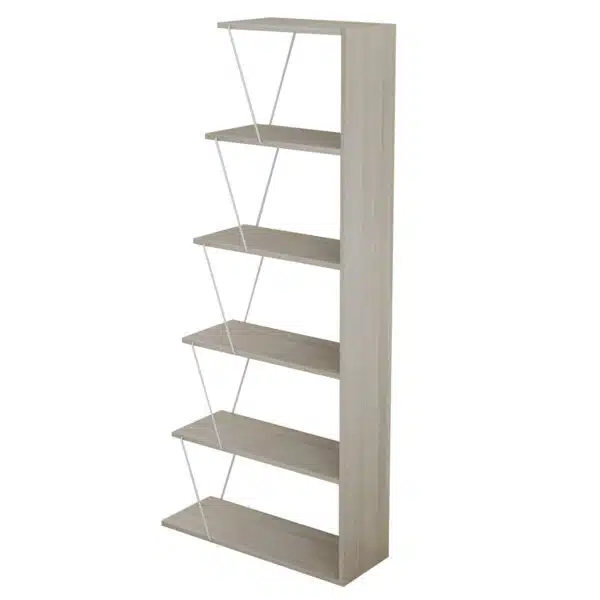 ΒΙΒΛΙΟΘΗΚΗ ΜΕΛΑΜΙΝΗΣ MINI TARS SONOMA ΛΕΥΚΟ HM2241.11 65x22-24x146Υεκ. - Image 4