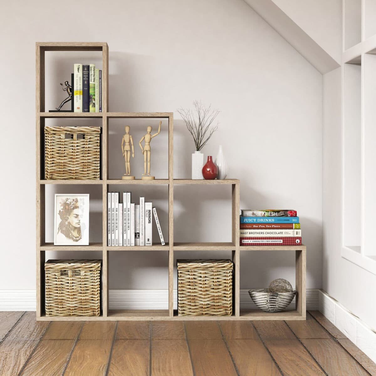 ΒΙΒΛΙΟΘΗΚΗ ΜΕΛΑΜΙΝΗΣ SCALE SONΟMA 120x30x123,6Υεκ.HM9238.12 - Image 3