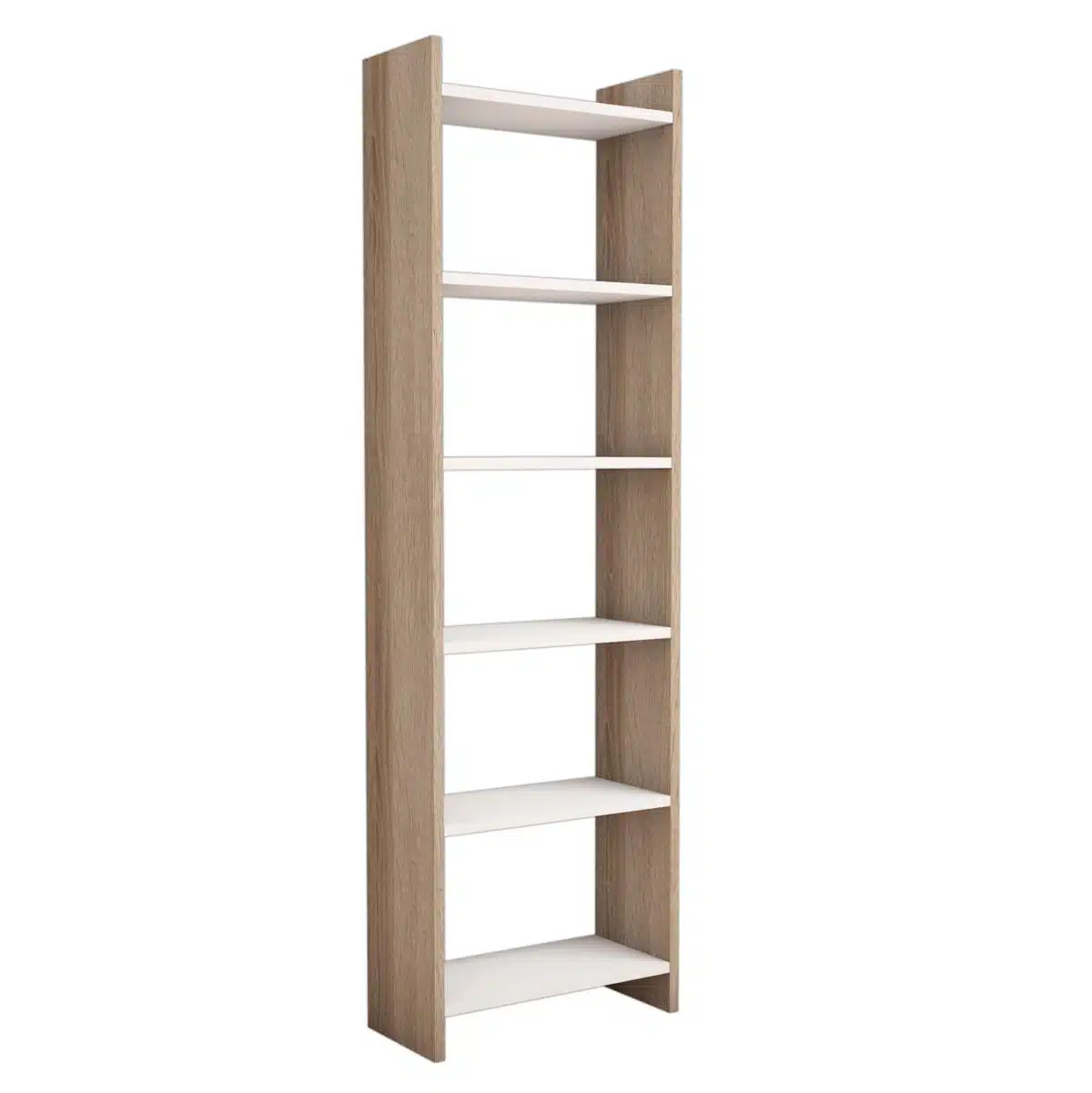 ΒΙΒΛΙΟΘΗΚΗ CLASSIKER HM9226.12 ΜΕΛΑΜΙΝΗΣ SONΟMA-ΛΕΥΚΟ 48,5x22x160Υεκ. - Image 4