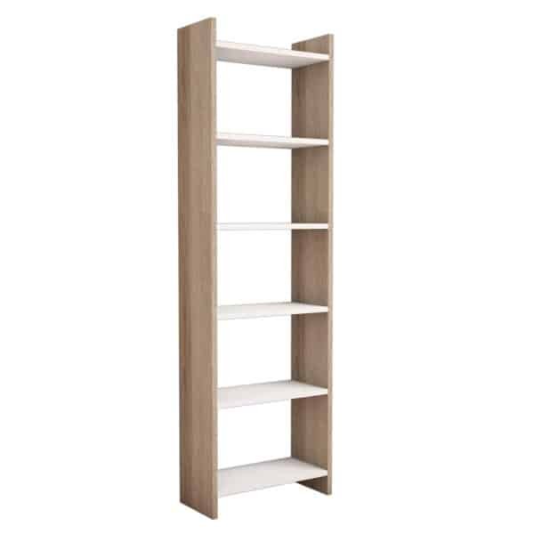 ΒΙΒΛΙΟΘΗΚΗ CLASSIKER HM9226.12 ΜΕΛΑΜΙΝΗΣ SONΟMA-ΛΕΥΚΟ 48,5x22x160Υεκ. - Image 4