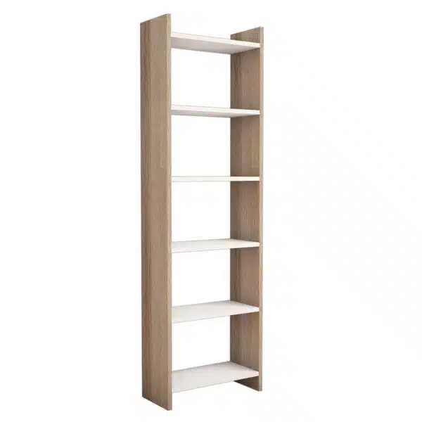 ΒΙΒΛΙΟΘΗΚΗ CLASSIKER HM9226.12 ΜΕΛΑΜΙΝΗΣ SONΟMA-ΛΕΥΚΟ 48,5x22x160Υεκ. - Image 4