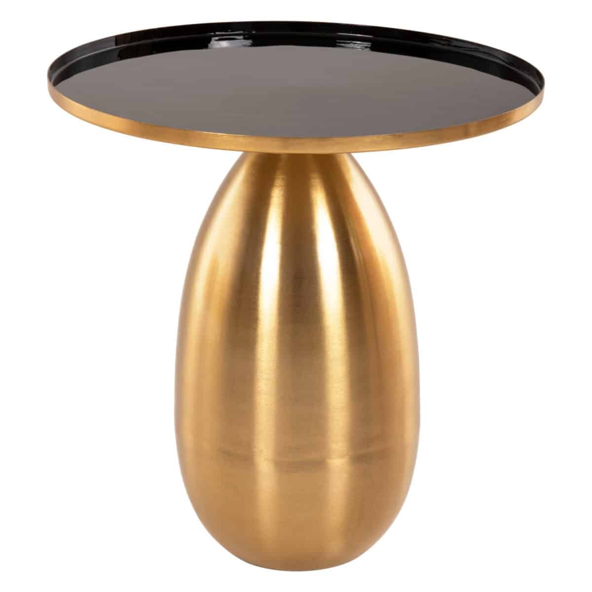 ΒΟΗΘΗΤΙΚΑ ΤΡΑΠΕΖΑΚΙΑ 2ΤΜΧ DEANNA HM9661 ΜΕΤΑΛΛΟ ΣΕ ΜΑΥΡΟ&ΧΡΥΣΟ Φ50,5 & Φ40,5εκ. - Image 4