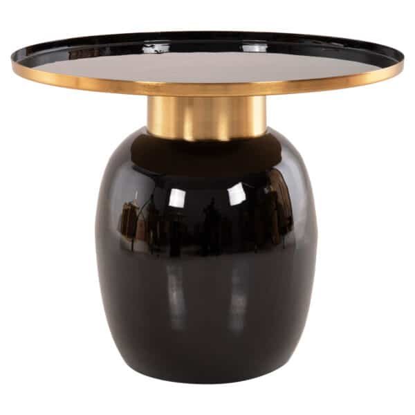 ΒΟΗΘΗΤΙΚΑ ΤΡΑΠΕΖΑΚΙΑ 2ΤΜΧ FRYNX HM9662 ΜΕΤΑΛΛΟ ΜΑΥΡΟ&ΧΡΥΣΟ Φ60 & Φ50,5 εκ. - Image 5