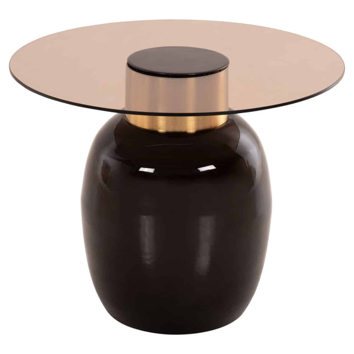 ΒΟΗΘΗΤΙΚΑ ΤΡΑΠΕΖΑΚΙΑ 2ΤΜΧ FRYN HM9663 ΜΕΤΑΛΛΟ ΣΕ ΚΑΦΕ&ΧΡΥΣΟ-ΓΥΑΛΙ Φ60 & Φ50 εκ. - Image 4