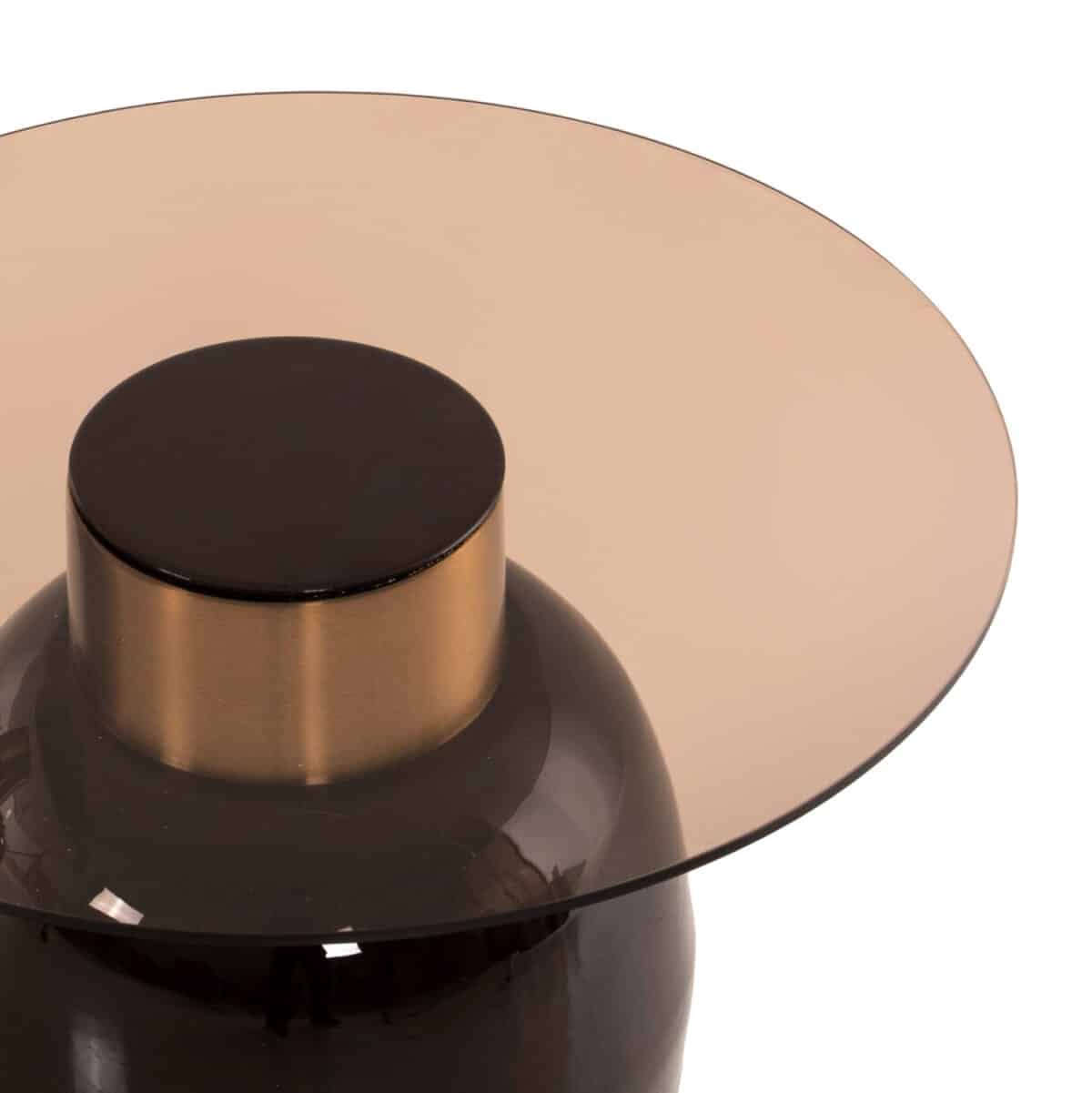 ΒΟΗΘΗΤΙΚΑ ΤΡΑΠΕΖΑΚΙΑ 2ΤΜΧ FRYN HM9663 ΜΕΤΑΛΛΟ ΣΕ ΚΑΦΕ&ΧΡΥΣΟ-ΓΥΑΛΙ Φ60 & Φ50 εκ. - Image 7