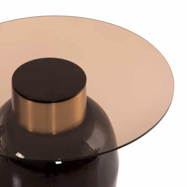 ΒΟΗΘΗΤΙΚΑ ΤΡΑΠΕΖΑΚΙΑ 2ΤΜΧ FRYN HM9663 ΜΕΤΑΛΛΟ ΣΕ ΚΑΦΕ&ΧΡΥΣΟ-ΓΥΑΛΙ Φ60 & Φ50 εκ. - Image 7