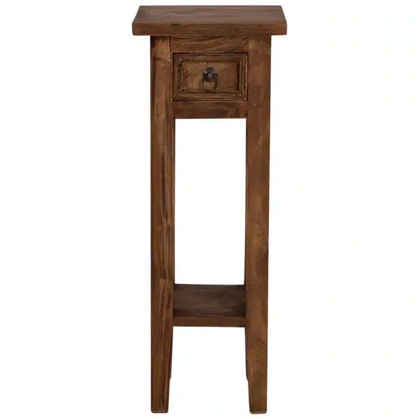 ΒΟΗΘΗΤΙΚΟ ΤΡΑΠΕΖΑΚΙ ΑΠΟ ΜΑΟΝΙ ΞΥΛΟ ΜΕ ΣΥΡΤΑΡΑΚΙ 25x25x66,5Υεκ.HM9484.01 - Image 3