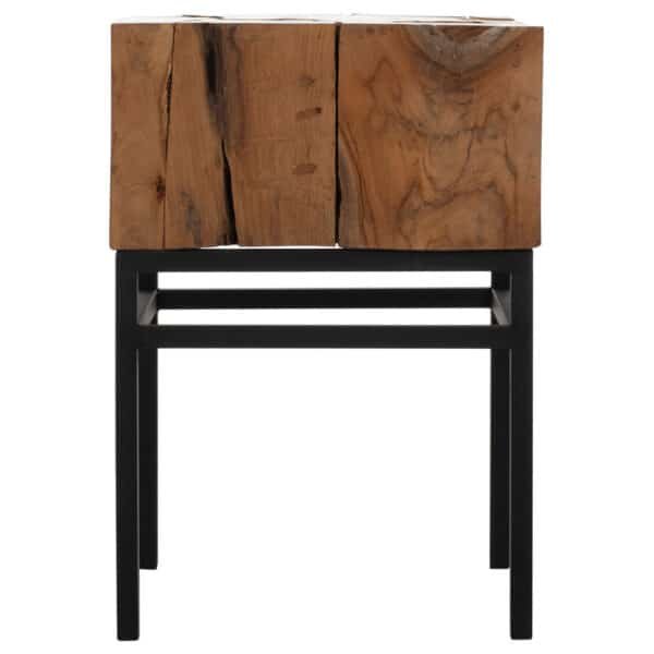 ΒΟΗΘΗΤΙΚΟ ΤΡΑΠΕΖΑΚΙ PIEN HM9353 ΑΠΟ ΜΑΣΙΦ ΞΥΛΟ ΤEAK ΦΥΣΙΚΟ 38X38X55Y ΕΚ. - Image 3