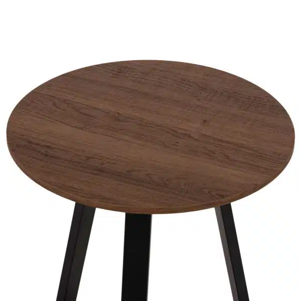ΒΟΗΘΗΤΙΚΟ ΤΡΑΠΕΖΑΚΙ ROCKET HM9587.04 MDF ΚΑΡΥΔΙ-ΜΑΥΡΗ ΜΕΤΑΛΛΙΚΗ ΒΑΣΗ Φ45x55Υεκ. - Image 5