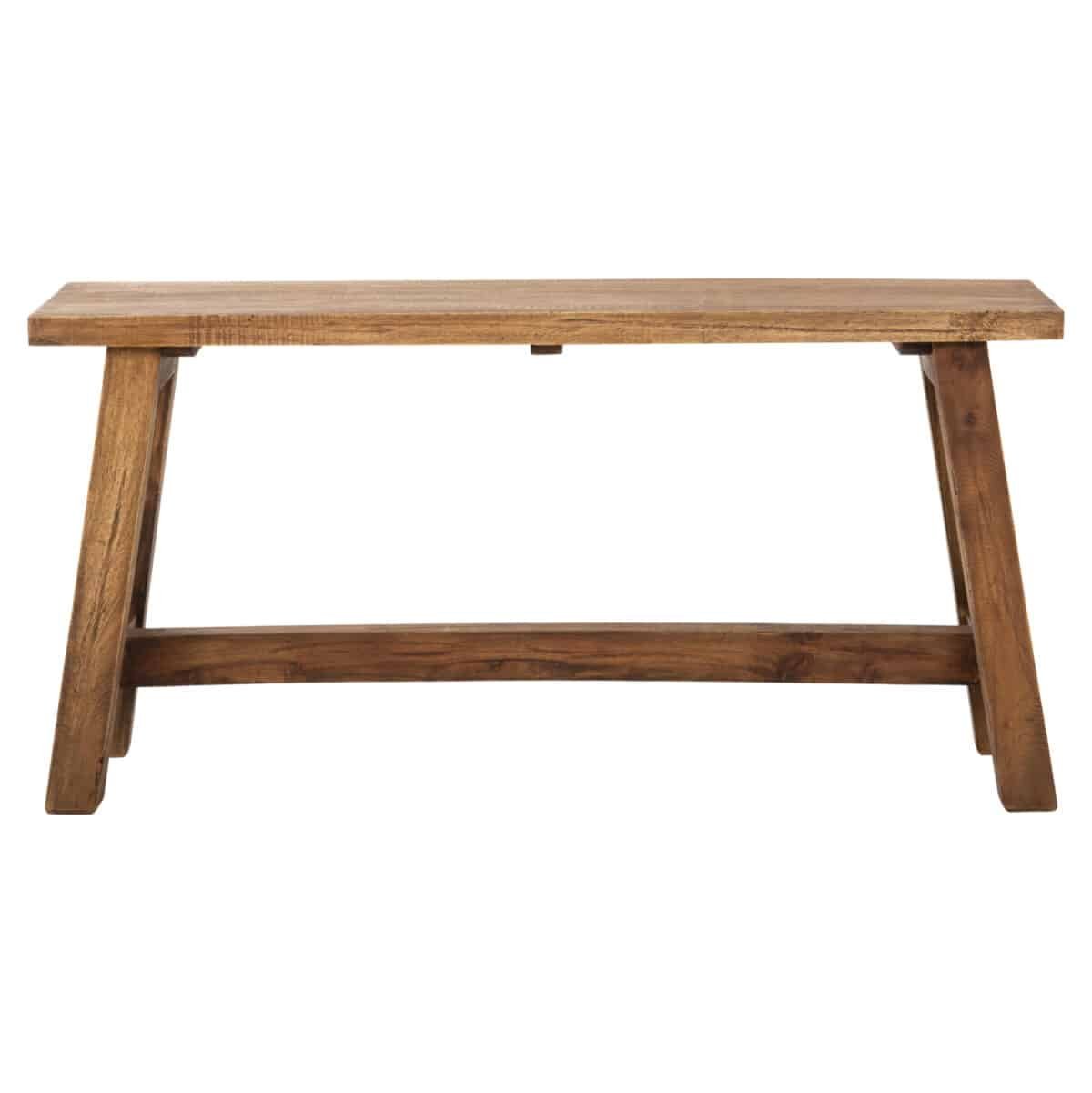 ΒΟΗΘΗΤΙΚΟ ΤΡΑΠΕΖΑΚΙ RANCH HM9752 ΞΥΛΟ ΜΑΟΝΙ ΣΕ ΦΥΣΙΚΟ ΧΡΩΜΑ 90x25x45Yεκ. - Image 3