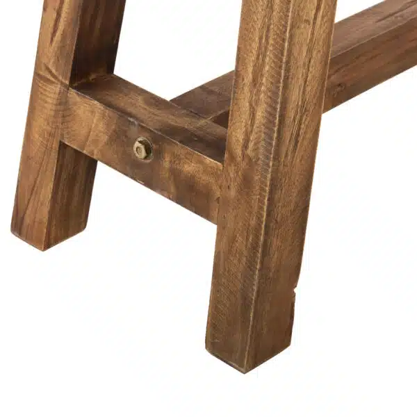 ΒΟΗΘΗΤΙΚΟ ΤΡΑΠΕΖΑΚΙ RANCH HM9752 ΞΥΛΟ ΜΑΟΝΙ ΣΕ ΦΥΣΙΚΟ ΧΡΩΜΑ 90x25x45Yεκ. - Image 6