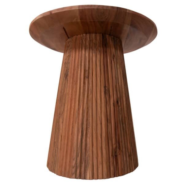 ΒΟΗΘΗΤΙΚΟ ΤΡΑΠΕΖΑΚΙ ΣΤΡΟΓΓΥΛΟ GROOT HM9698 ΜΑΣΙΦ ΑΚΑΚΙΑ- ΦΥΣΙΚΟ Φ45x44Υεκ. - Image 5