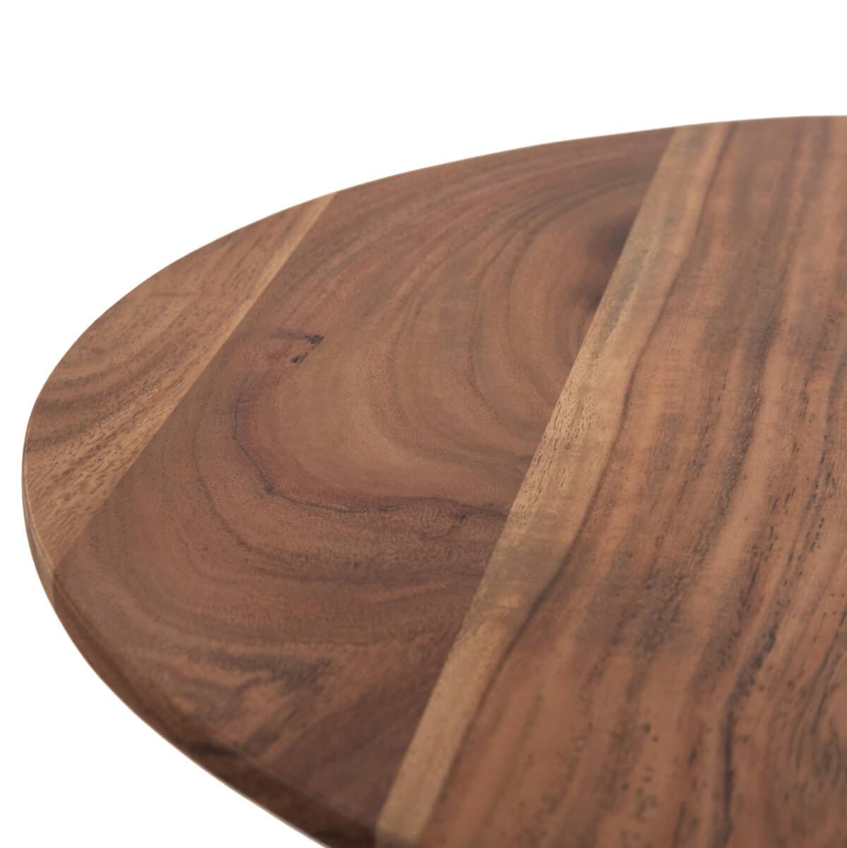 ΒΟΗΘΗΤΙΚΟ ΤΡΑΠΕΖΑΚΙ ΣΤΡΟΓΓΥΛΟ GROOT HM9698 ΜΑΣΙΦ ΑΚΑΚΙΑ- ΦΥΣΙΚΟ Φ45x44Υεκ. - Image 6