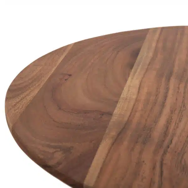 ΒΟΗΘΗΤΙΚΟ ΤΡΑΠΕΖΑΚΙ ΣΤΡΟΓΓΥΛΟ GROOT HM9698 ΜΑΣΙΦ ΑΚΑΚΙΑ- ΦΥΣΙΚΟ Φ45x44Υεκ. - Image 6