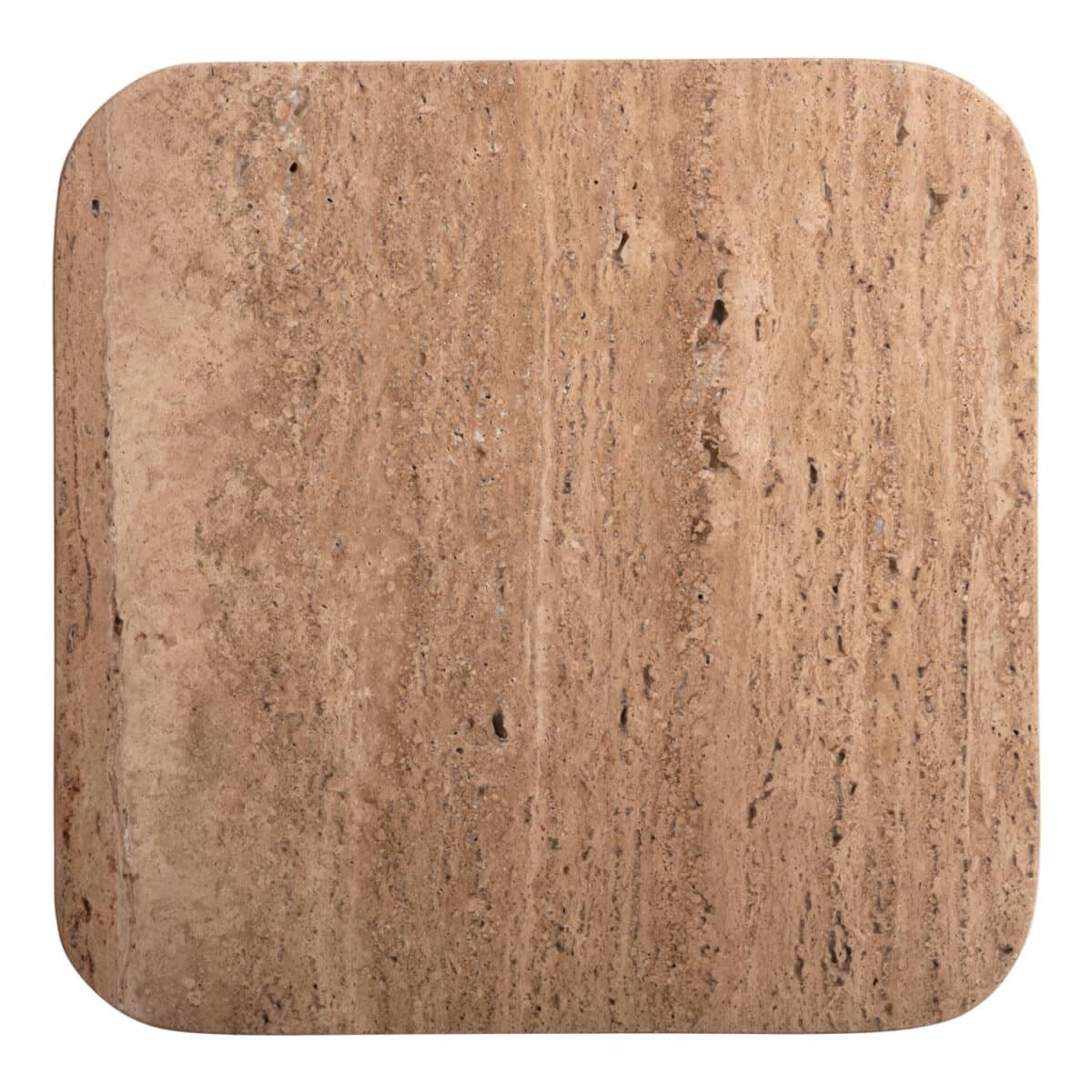 ΒΟΗΘΗΤΙΚΟ ΤΡΑΠΕΖΑΚΙ ΤΕΤΡΑΓΩΝΟ GLADYS HM9713 ΜΑΣΙΦ MANGO-ΤΡΑΒΕΡΤΙΝΑ 40x40x60Υεκ. - Image 7