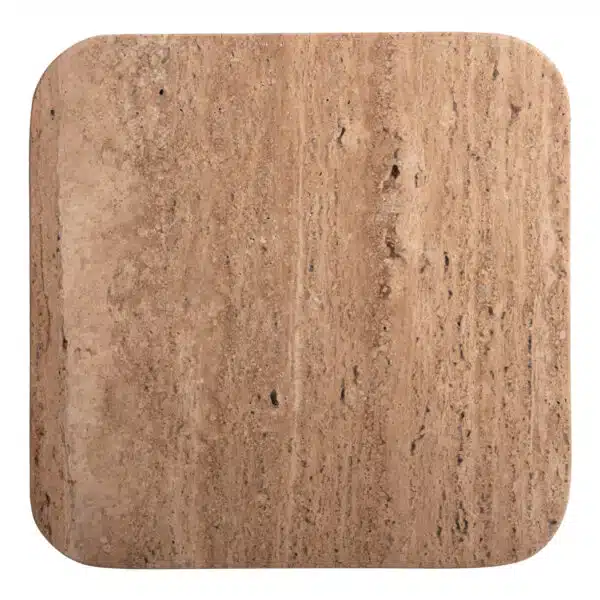 ΒΟΗΘΗΤΙΚΟ ΤΡΑΠΕΖΑΚΙ ΤΕΤΡΑΓΩΝΟ GLADYS HM9713 ΜΑΣΙΦ MANGO-ΤΡΑΒΕΡΤΙΝΑ 40x40x60Υεκ. - Image 7