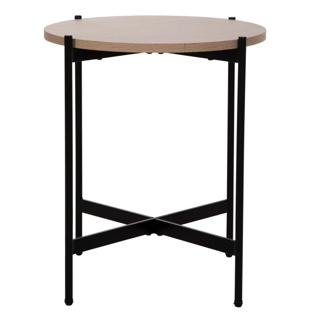 ΒΟΗΘΗΤΙΚΟ ΤΡΑΠΕΖΙ HM9589.03 MDF SONAMA-ΜΑΥΡΗ ΜΕΤΑΛΛΙΚΗ ΒΑΣΗ Φ50x55Υεκ. - Image 3