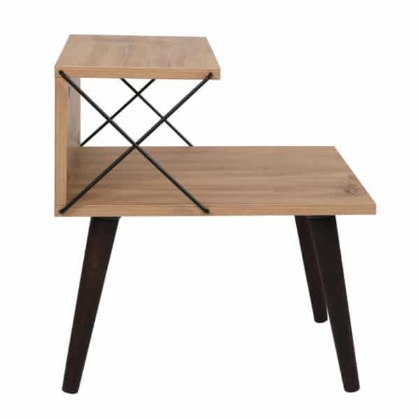 ΒΟΗΘΗΤΙΚΟ ΤΡΑΠΕΖΙ ΚΟΜΟΔΙΝΟ ΜΕΛΑΜΙΝΗΣ ΣΕ ΦΥΣΙΚΟ ΧΡΩΜΑ 50x40x55Υεκ.HM9434.01 - Image 7