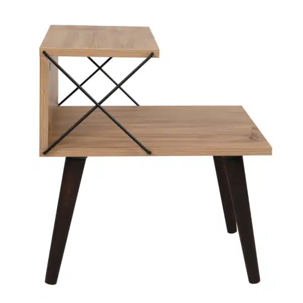 ΒΟΗΘΗΤΙΚΟ ΤΡΑΠΕΖΙ ΚΟΜΟΔΙΝΟ ΜΕΛΑΜΙΝΗΣ ΣΕ ΦΥΣΙΚΟ ΧΡΩΜΑ 50x40x55Υεκ.HM9434.01 - Image 7