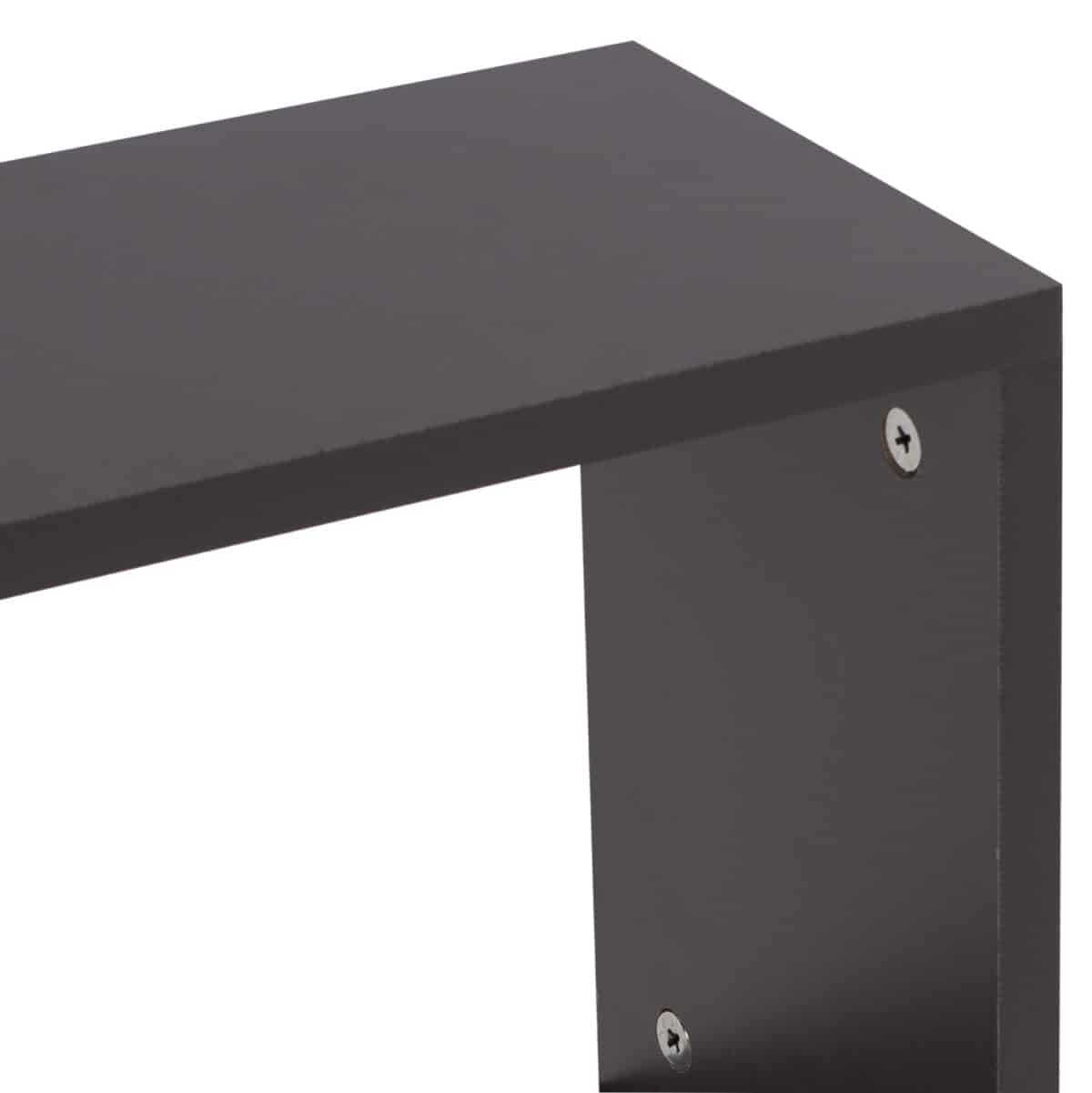 ΒΟΗΘΗΤΙΚΟ ΤΡΑΠΕΖΙ ΜΕ ΡΑΦΙΑ AMEER ΜΕΛΑΜΙΝΗ ΣΕ ΧΡΩΜΑ ΓΚΡΙ HM8881.20 50x17x56Υεκ. - Image 5