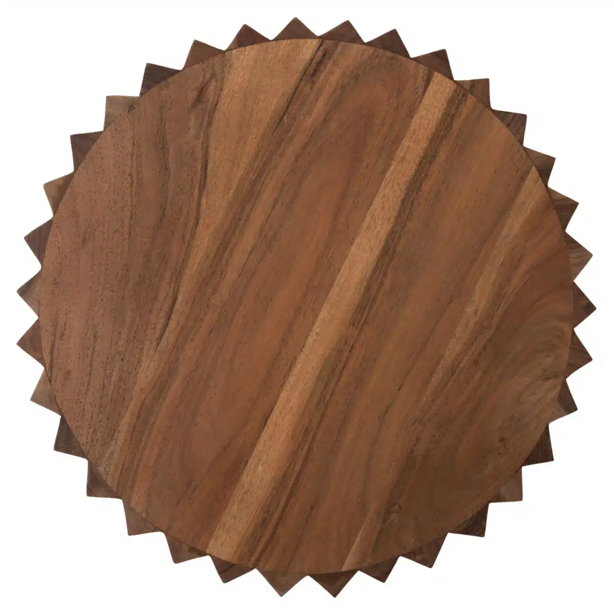 ΒΟΗΘΗΤΙΚΟ ΤΡΑΠΕΖΙ ΣΤΡΟΓΓΥΛΟ SEDGE HM9696 ΜΑΣΙΦ ΑΚΑΚΙΑ-ΦΥΣΙΚΟ ΧΡΩΜΑ Φ40x50Υεκ. - Image 9