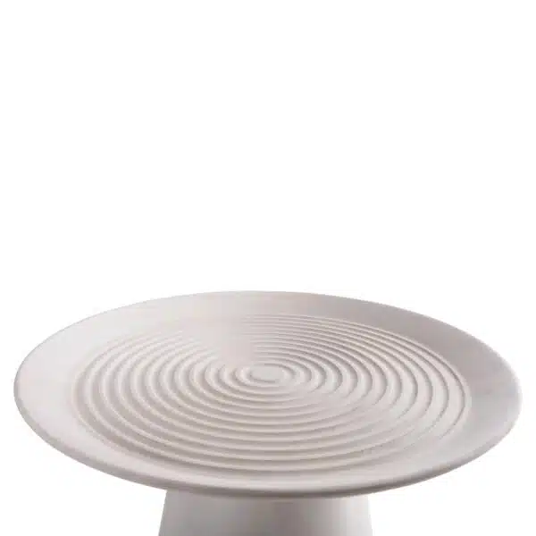 ΒΟΗΘΗΤΙΚΟ ΤΡΑΠΕΖΙ ΣΤΡΟΓΓΥΛΟ ROSS HM9708 ΜΑΣΙΦ ΞΥΛΟ MANGO ΣΕ ΛΕΥΚΟ Φ45x48Υεκ. - Image 6