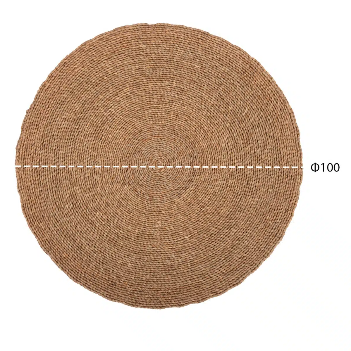 ΧΑΛΙ ΣΤΡΟΓΓΥΛΟ CRATER HM7847 MENDONG GRASS ΣΕ ΦΥΣΙΚΟ ΧΡΩΜΑ Φ100 εκ. - Image 2