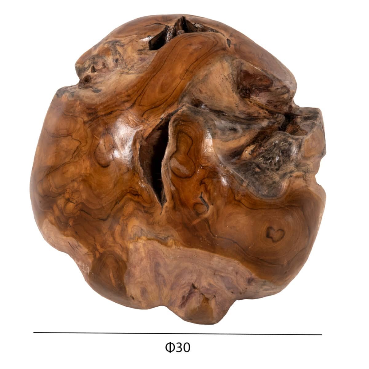 ΔΙΑΚΟΣΜΗΤΙΚΟ ΔΑΠΕΔΟΥ CLEM HM9654 ΑΚΑΝΟΝΙΣΤΗ ΣΦΑΙΡΑ-ΞΥΛΟ ΤΕΑΚ ΜΕΓΕΘΟΣ ΜΙΚΡΟ Φ30εκ. - Image 2