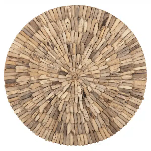 ΔΙΑΚΟΣΜΗΤΙΚΟ ΤΟΙΧΟΥ ΣΤΡΟΓΓΥΛΟ CHIIKI HM4299 DRIFTWOOD ΣΕ ΦΥΣΙΚΟ Φ80 εκ. - Image 3