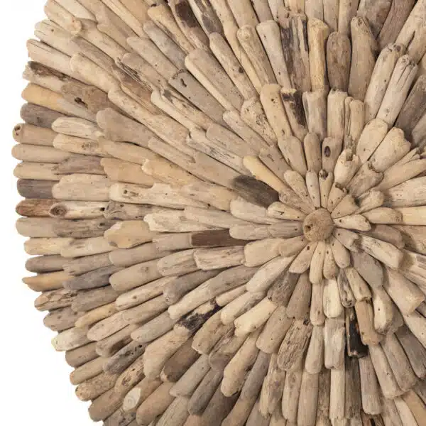 ΔΙΑΚΟΣΜΗΤΙΚΟ ΤΟΙΧΟΥ ΣΤΡΟΓΓΥΛΟ CHIIKI HM4299 DRIFTWOOD ΣΕ ΦΥΣΙΚΟ Φ80 εκ. - Image 4