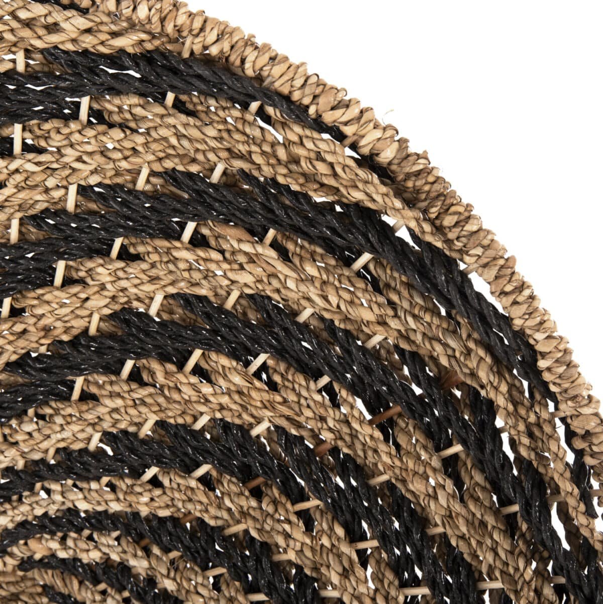 ΔΙΑΚΟΣΜΗΤΙΚΟ ΤΟΙΧΟΥ ΣΤΡΟΓΓΥΛΟ HM7830.02 ΣΠΙΡΑΛ ΟΨΗ-SEAGRASS ΣΕ ΜΑΥΡΟ-ΦΥΣΙΚΟ Φ61x3εκ. - Image 4